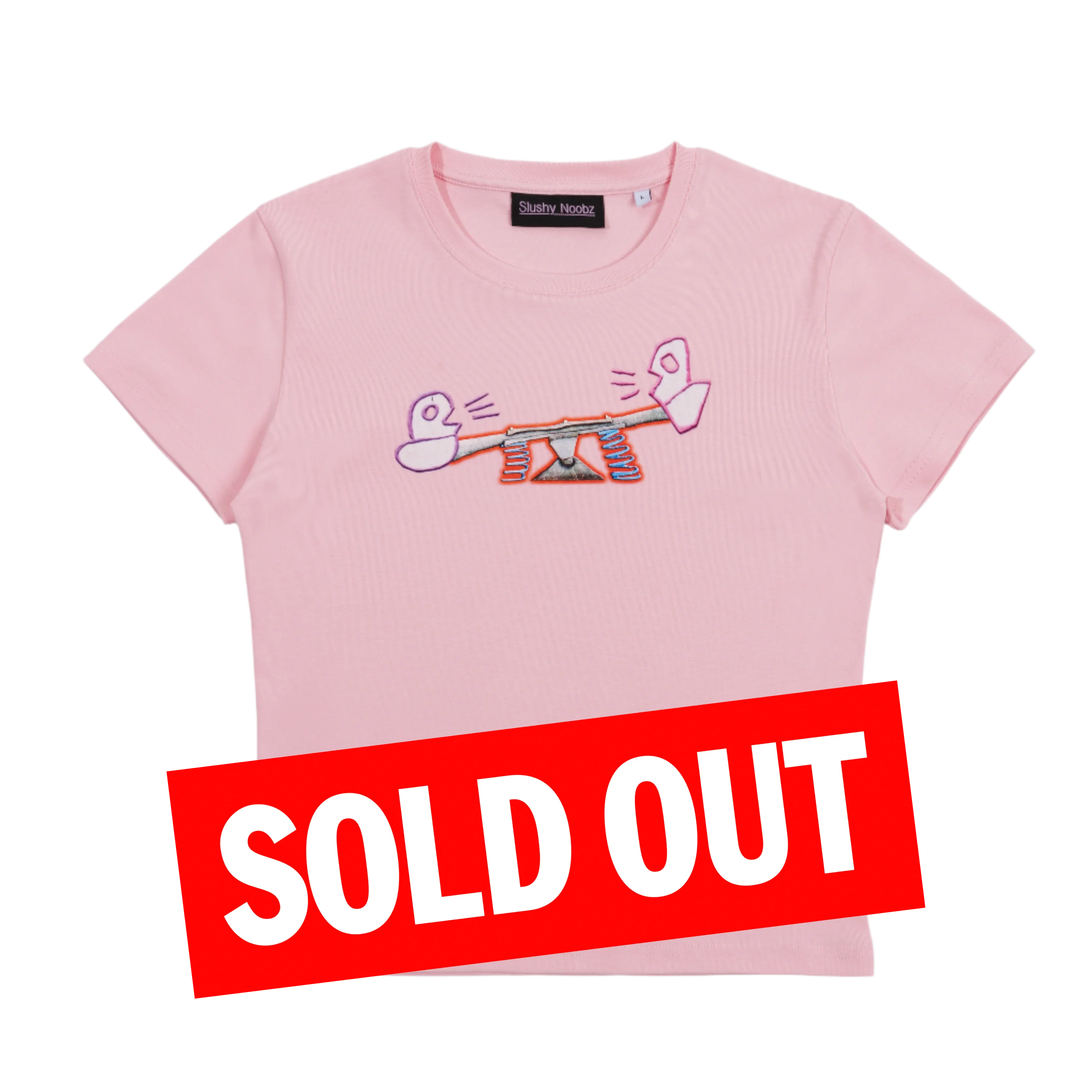 Seesaw Baby Tee - Pink – Slushy Noobz