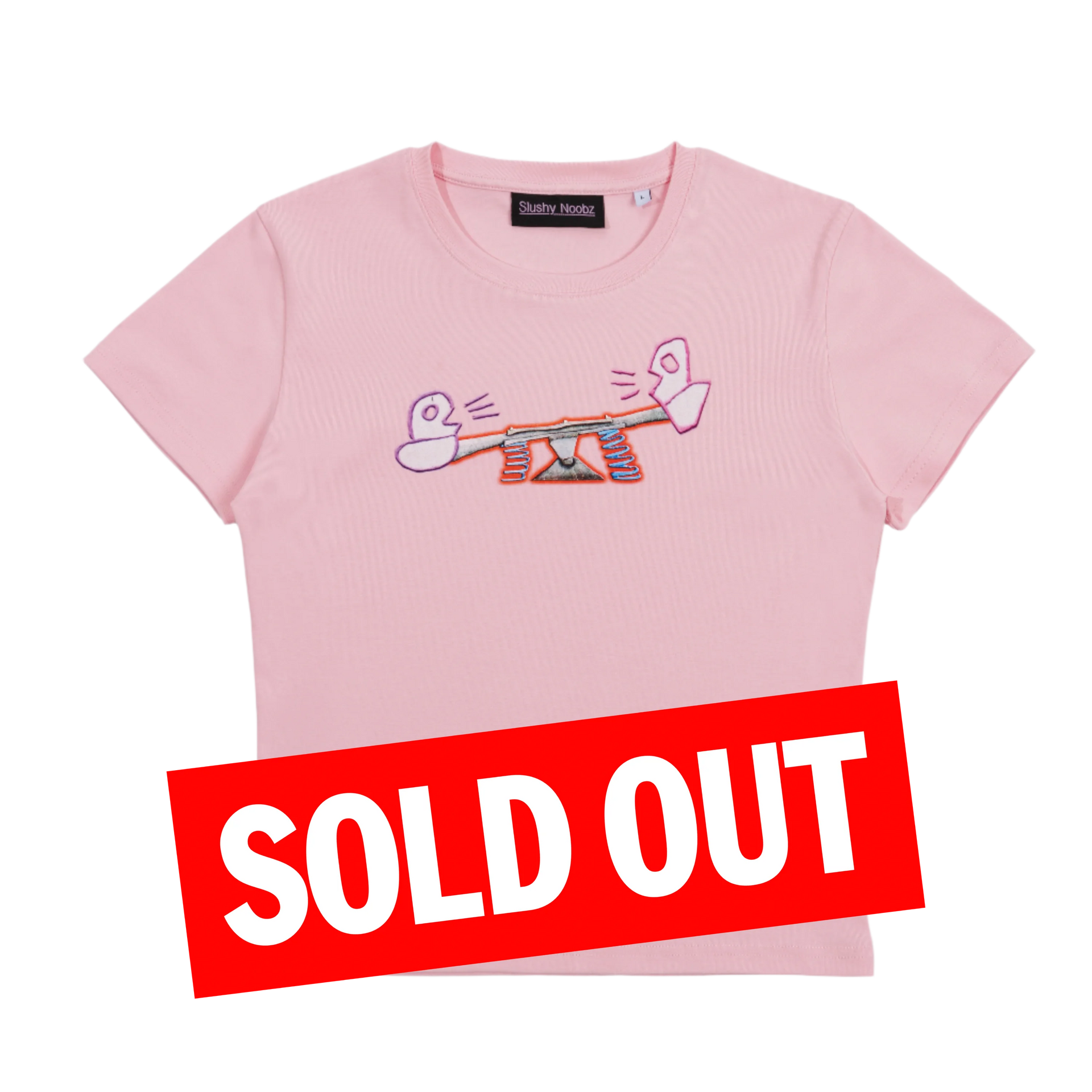 Seesaw Baby Tee - Pink – Slushy Noobz